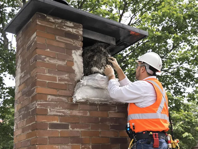 Humane removal of debris and animals by Rancho Cucamonga Chimney Sweep in Rancho Cucamonga, CA