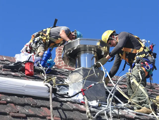 Protective chimney cap installed by Rancho Cucamonga Chimney Sweep in Rancho Cucamonga, CA