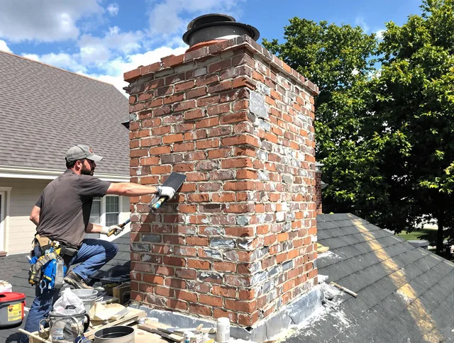 Completed chimney rebuild by Rancho Cucamonga Chimney Sweep in Rancho Cucamonga, CA