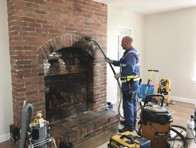 Rancho Cucamonga Chimney Sweep expert performing detailed chimney sweep in Rancho Cucamonga, CA