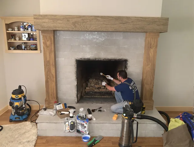 Detailed creosote removal process by Rancho Cucamonga Chimney Sweep in Rancho Cucamonga, CA