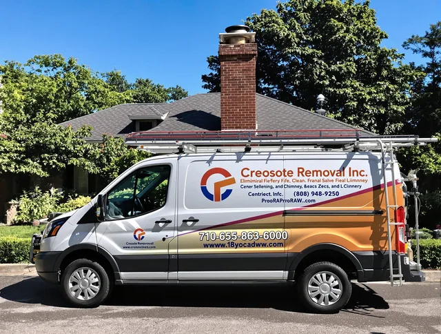 Rancho Cucamonga Chimney Sweep technician removing creosote safely in Rancho Cucamonga, CA
