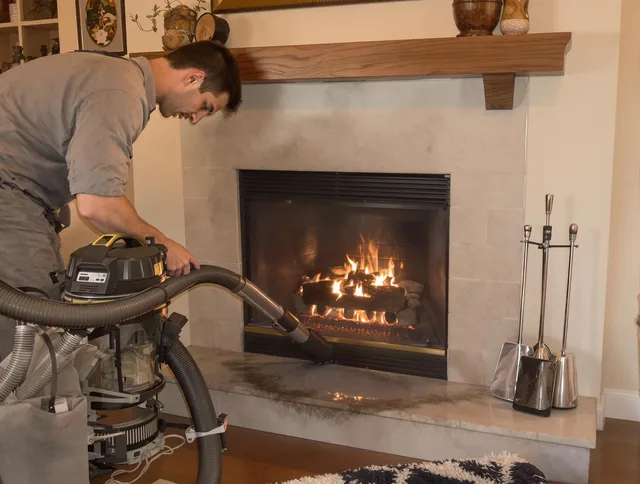Routine fireplace upkeep by Rancho Cucamonga Chimney Sweep in Rancho Cucamonga, CA