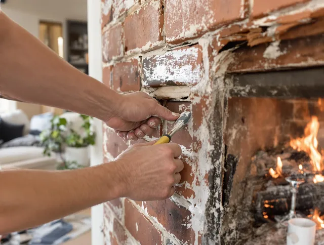 Routine fireplace repair by Rancho Cucamonga Chimney Sweep in Rancho Cucamonga, CA