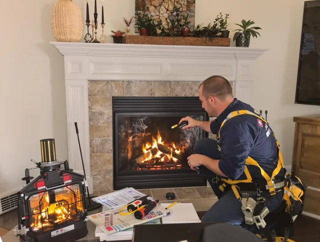Safety-focused fireplace inspection by Rancho Cucamonga Chimney Sweep in Rancho Cucamonga, CA